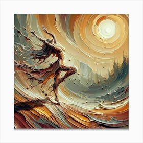 Dancer In The Sunset Canvas Print