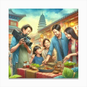 A Travel and Food Content Creator’s Guide to Exploring Vibrant Open-Air Markets Canvas Print