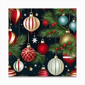 Christmas Ornaments 159 Canvas Print
