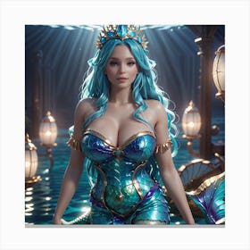 Mermaid 3 Canvas Print