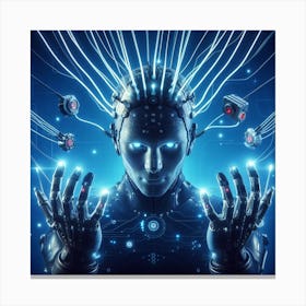 Futuristic Humanoid Canvas Print