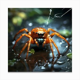 Leonardo Diffusion Xl A Majestic Arachnid Several Times Larger 1 Upscayl 4x Realesrgan X4plus Anime Canvas Print