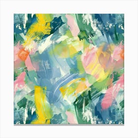 Abstract Brushstrokes 9 Canvas Print