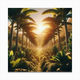 Banana plantation Canvas Print