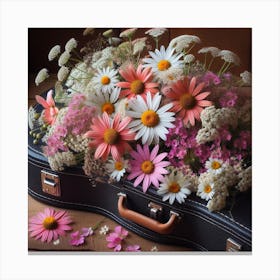 Flowers in a case 1 Canvas Print