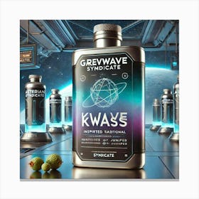 A Futuristic Drink Called Gravwave Kvass, Inspired Canvas Print