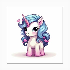 Cute Unicorn 659 Canvas Print