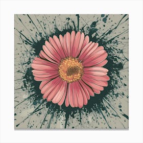 Pink Spring Flowers Grunge Ink Splatter Background Wxujkskdqesmeavtd5dicq Gsrh Ykftxqrovnndetqqq (1) Canvas Print