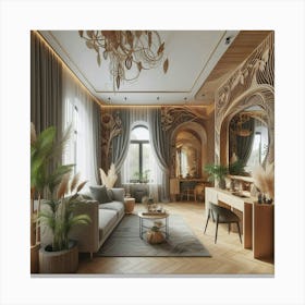 Shabby Chic Living Room Canvas Print