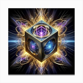 Cube Of Light 13 Canvas Print