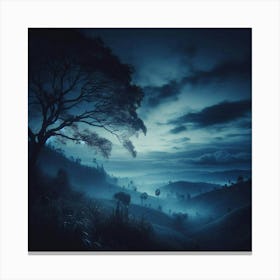 Night Scene - Night Stock Videos & Royalty-Free Footage Canvas Print