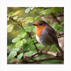 Robin 2 Gigapixel Hq Scale 6 00x Canvas Print