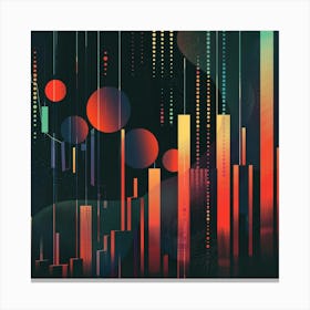 A Stock Market Graph Lofi Illustration 1718663686 2 Canvas Print