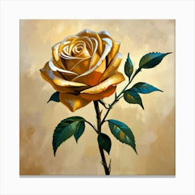 Golden Rose 1 Canvas Print