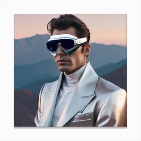 Man In A Silver Suit Canvas Print