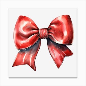 Red Bow 5 Canvas Print