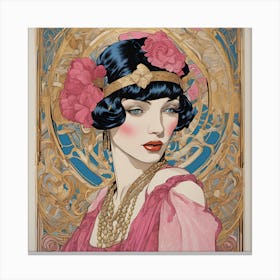 Deco Girl Canvas Print