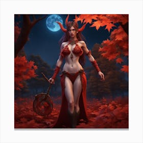 Devil Woman Canvas Print