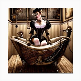 Steampunk Bath Canvas Print