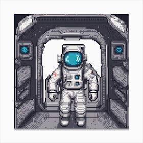 Pixel Astronaut Canvas Print