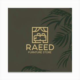 Raed Furniture Store Logo Canvas Print
