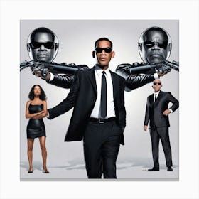 Men In Black Canvas Print