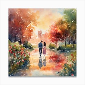 Love couples Canvas Print