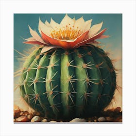 Cactus Flower Canvas Print