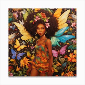 Butterfly Girl 1 Canvas Print