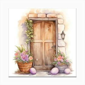 Easter Door 2 Canvas Print