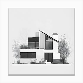 Modern House Canvas Print