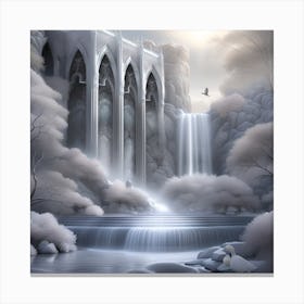 Castle In The Snow 1 Canvas Print