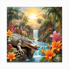 Tropical landscape 6 Canvas Print