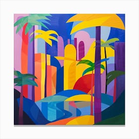 Abstract Travel Collection Panama City Panama 1 Canvas Print