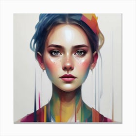 Portrait Of A Girl 6 Canvas Print