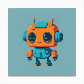 Little Robot 3 Canvas Print