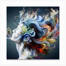 Abstract Of A Woman Canvas Print