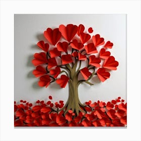 Tree Of Love Canvas Print