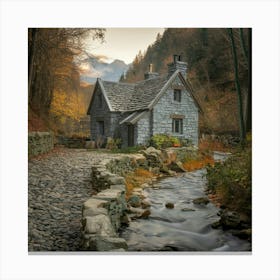 Cottage In The Woods 1 Canvas Print