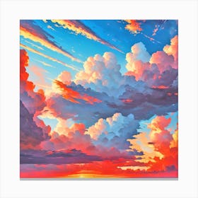 Sunset Clouds 2 Canvas Print