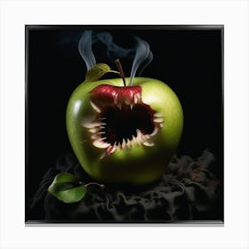 Apple Monster Canvas Print