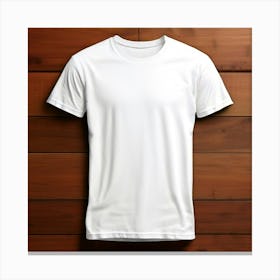 Mock Up Tshirt Blank Plain Cotton Unprinted Simple Minimalist Canvas Customizable Basic (6) Canvas Print