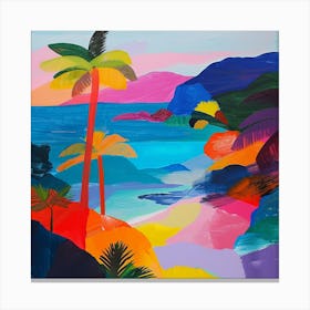 Abstract Travel Collection Pacific Islands 2 Canvas Print