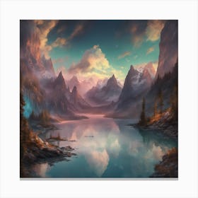 Mountain Lake Canvas Print