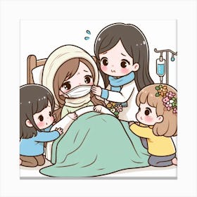 Taiwanese Family Canvas Print