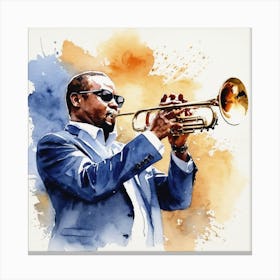 Jazz Trumpeter Canvas Print