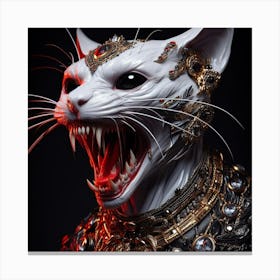 Savage Cat Canvas Print