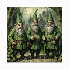 Three Gnomes Canvas Print