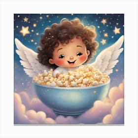 Angel in a bowl 1 Canvas Print