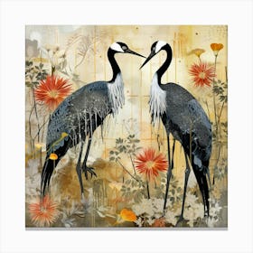 Bird In Nature Crane 2 Canvas Print